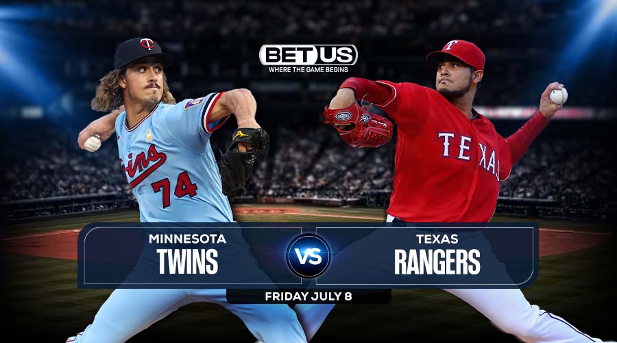 Twins vs Rangers July 8 Preview, Stream, Odds and Picks