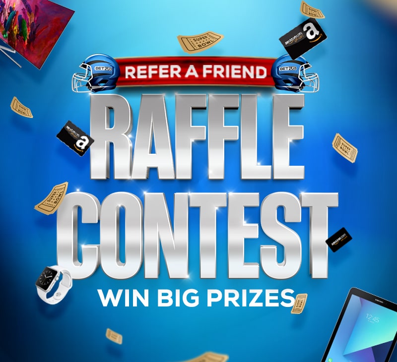 BetUS Refer a Friend Raffle Contest