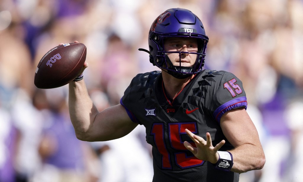 2023 National Championship Game #15 Max Duggan TCU Football Jersey