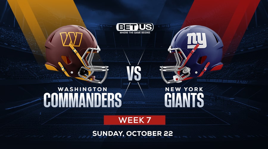 Bet Commanders vs Giants Take NY to Upset, Ride Low In Total