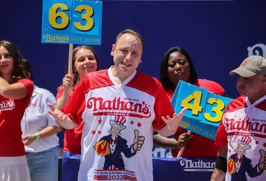 Joey Chestnut Banned From Nathan’s Eating Hot Dog Contest